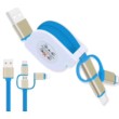 ES208 Retractable 3in1 USB Charging Cable