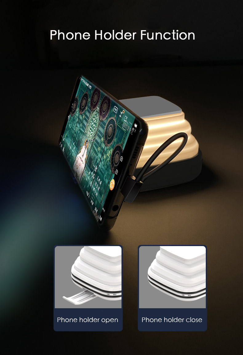 ES146 Power Bank with Lamp and Built-in Cable product detail