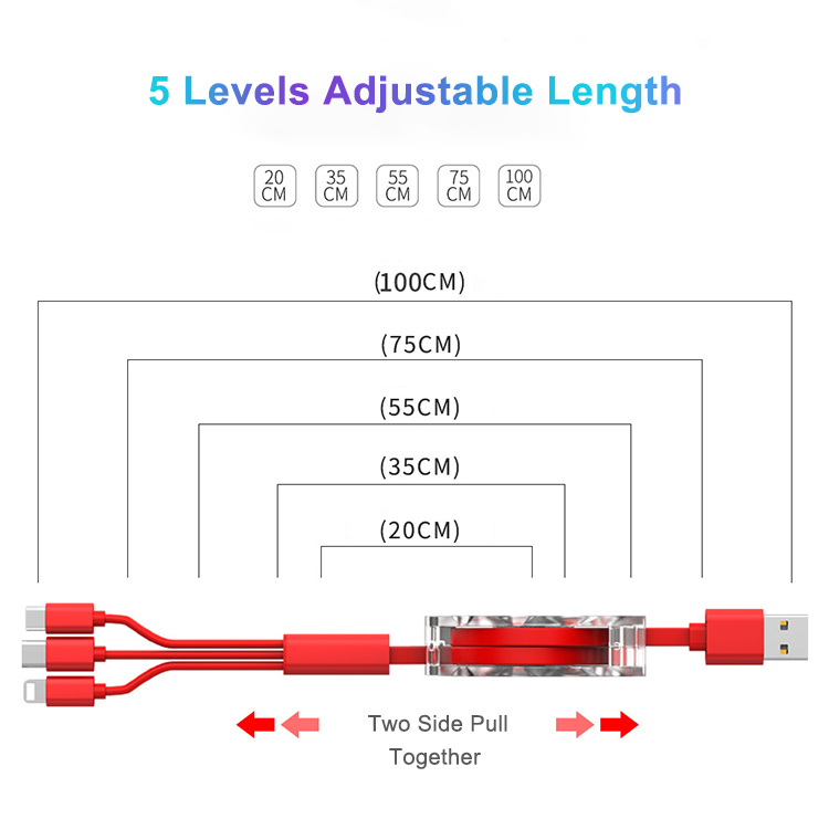 ES205 3in1 Retractable Cable product detail